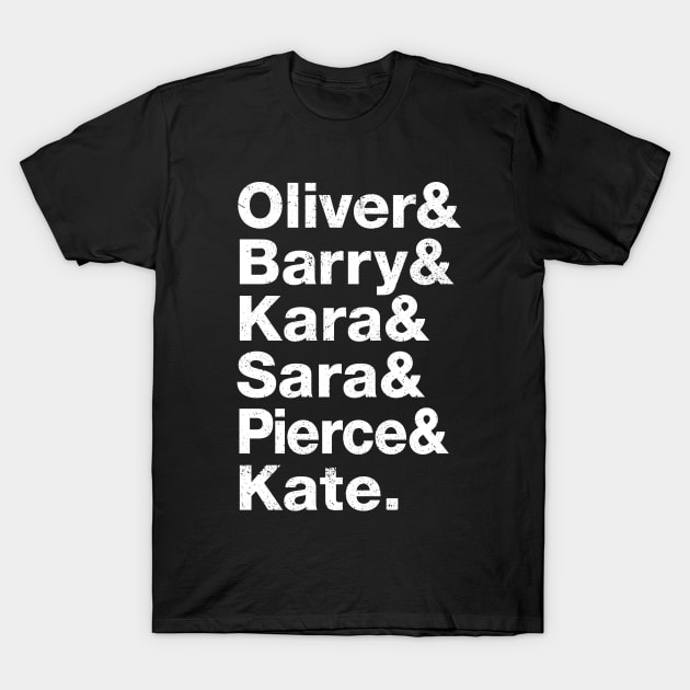 Arrowverse List T-Shirt by The_Interceptor